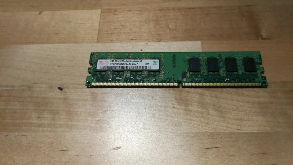 Hynix 2GB DDR2-800MHz PC2-6400U 2Rx8 CL6 DIMM RAM KIT Desktop Memory FREE SHIP - Image 3 of 4
