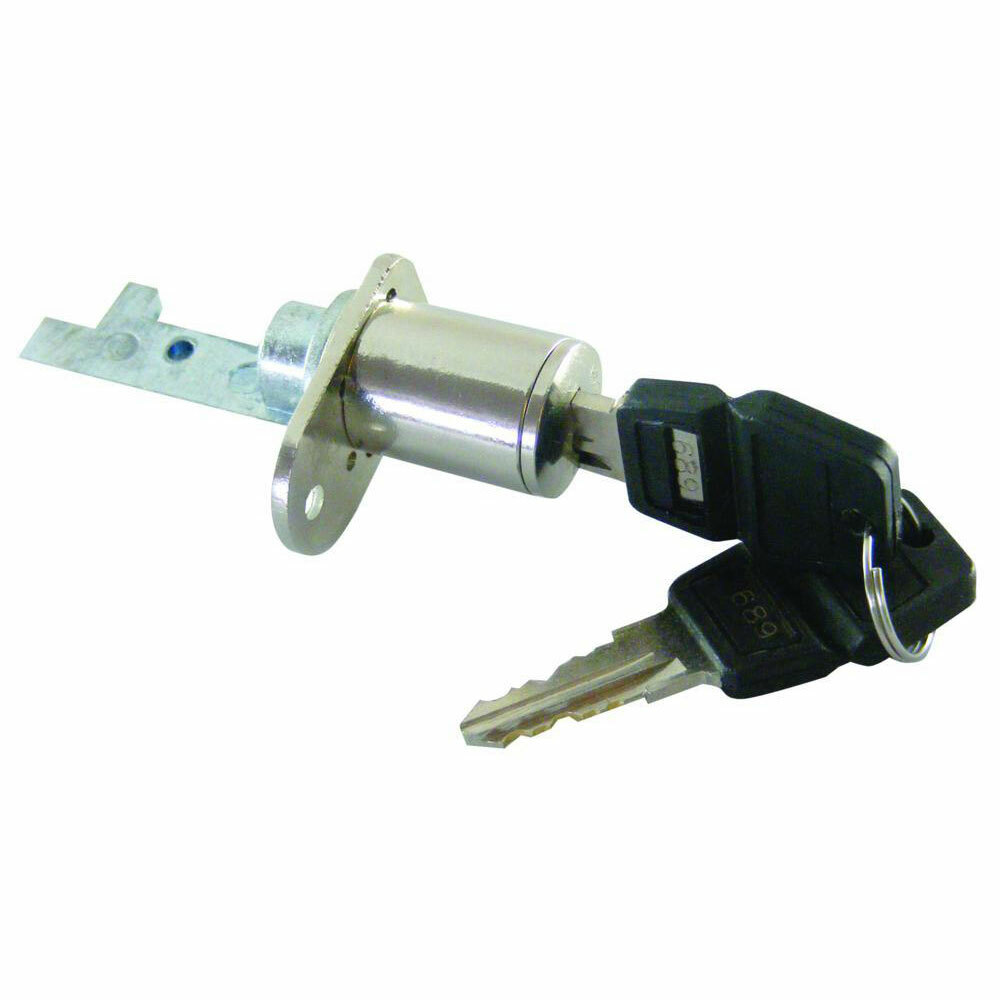 Asec Half Cut Out Cam Furniture Pedestal Lock CP (AS9955)