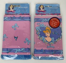 Vtg Lot of 2 CINDERELLA Disney Princess wallpaper PEEL STICK border 10 yds HTF