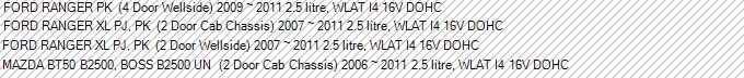 JUNTA DE CULATA PARA FORD RANGER PK PJ 2,5 L WLAT DOHC 2007-2011 Foto 2 de 2