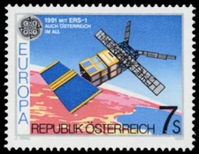 AUSTRIA 1535 - Europa Communications "ERS-1 Satellite" (pb82252)