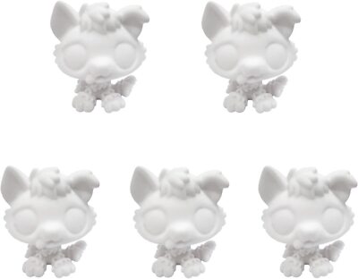 Lpsloverqa LPS Husky Base,LPS White Husky Dog can Draw Pattern Paint by Yourself