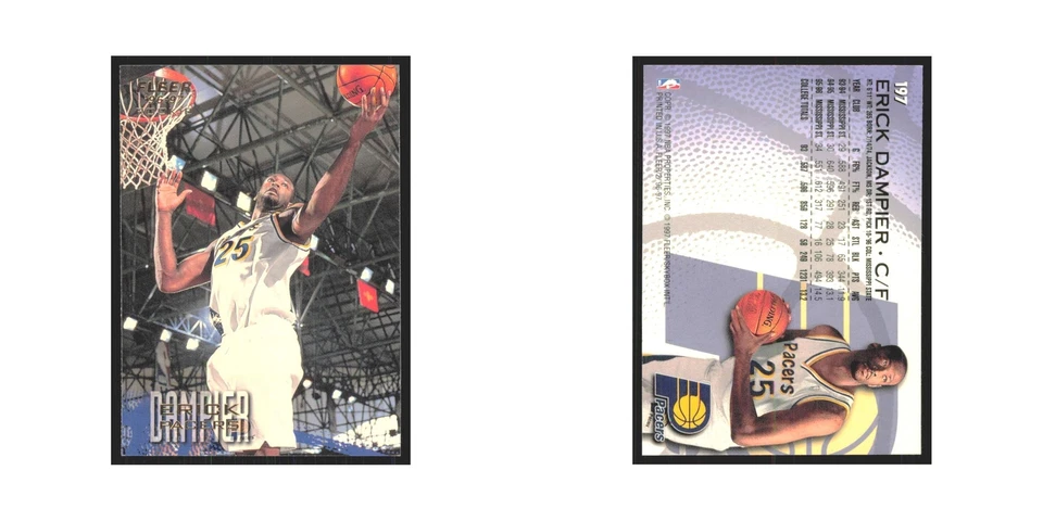1996 Fleer Erick Dampier RC Pacers #197 - Image 3 of 3