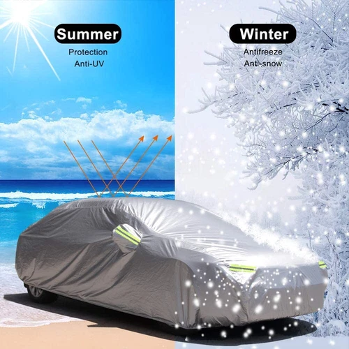 Full Car Cover Waterproof Sun UV Snow Dust Rain Resistant Protection For SUV - Picture 7 of 10
