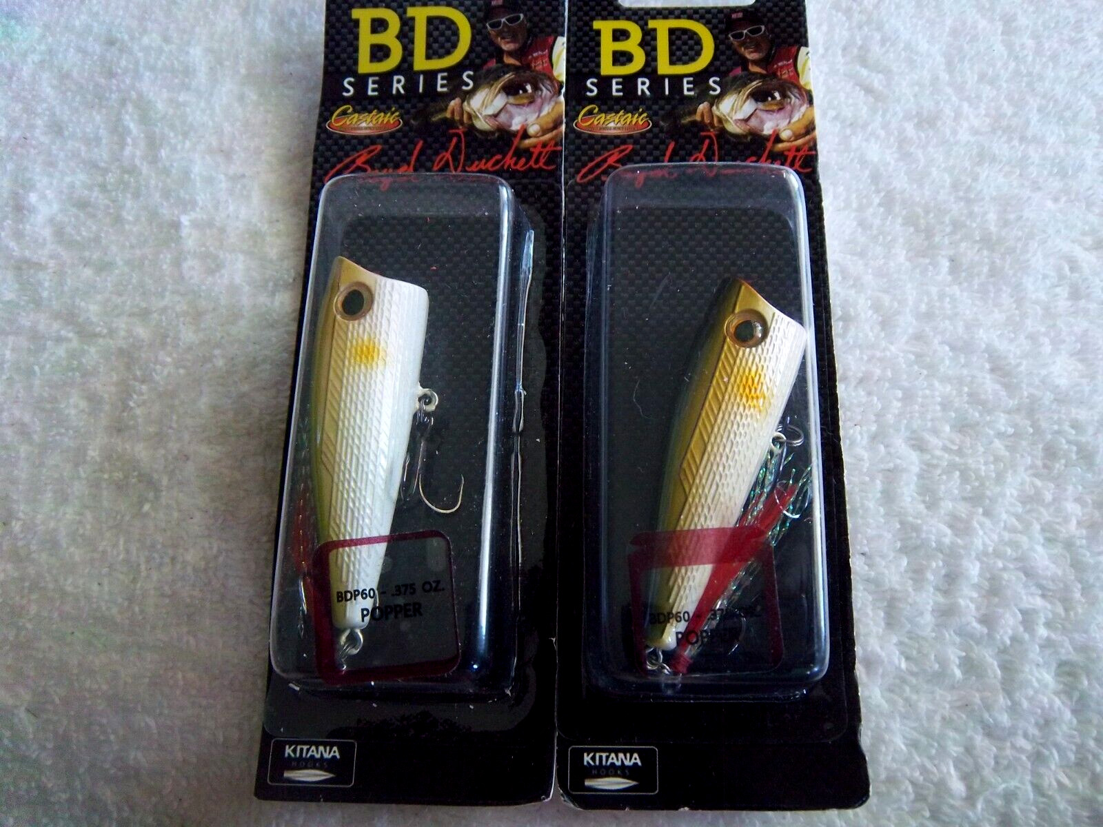 (LOT OF 2)-BOYD Duckett BDP-60 Poppers 2-3/8” & 3/8 oz in Pearl AYU COLOR - Image 1