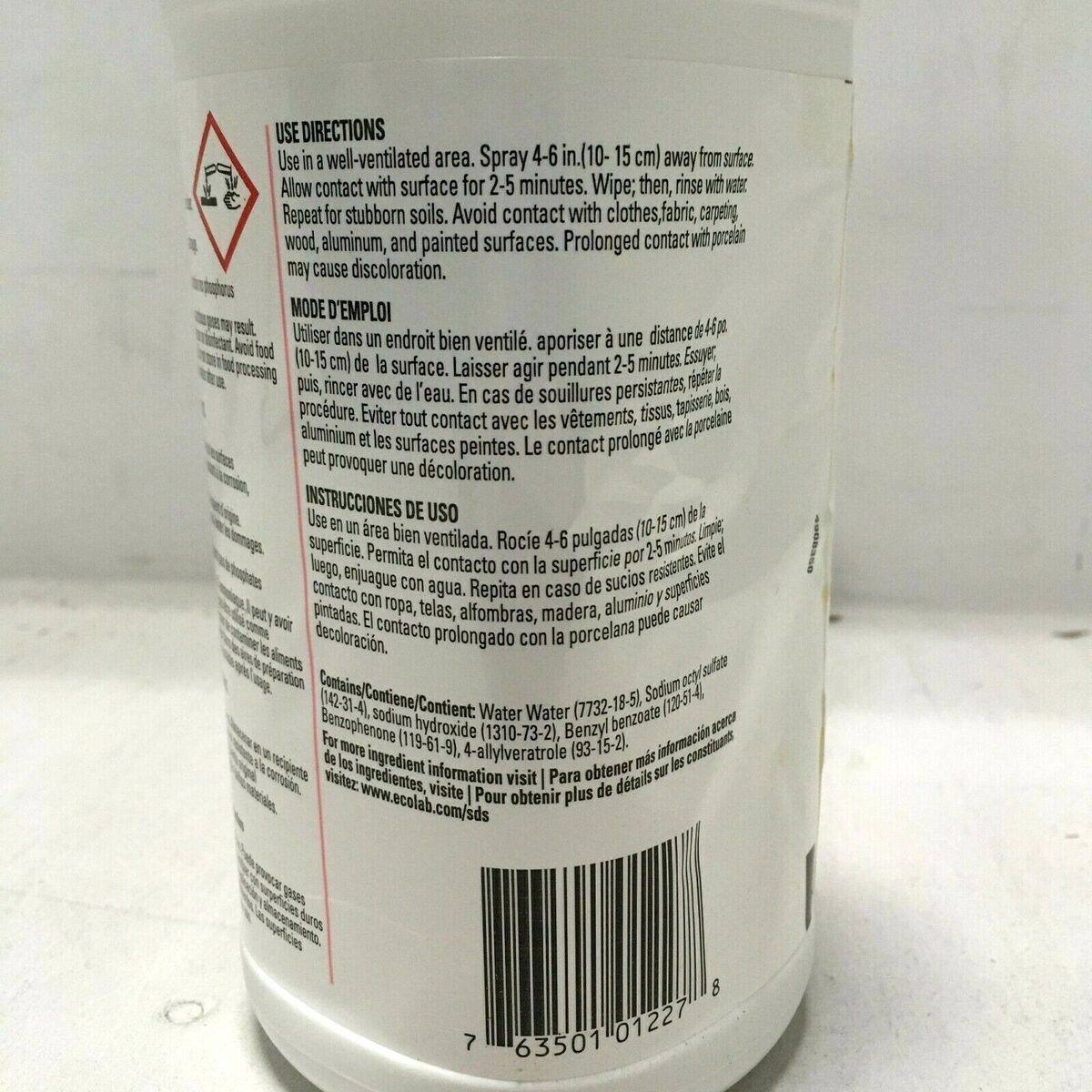 6 Pack SSDC Contender Cleaner, Destainer, Bleach Cleaner w/ Nozzles,  0.9L/1Qt 763501012278