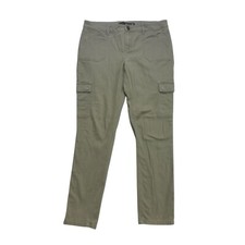 Tinseltown Cargo Pants Womens 11 Green Skinny Mid Rise Lightweight Stretch