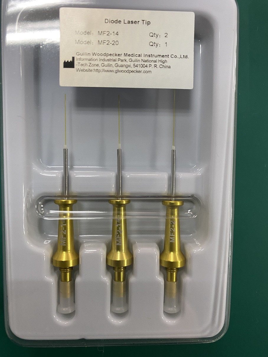 Woodpecker Dental Diode Laser Tips for LX16 and LX16 Plus Laser Device MF2 MF3