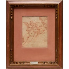 Domenichino (attrib.) Italian, 1581-1641 Sanguine Study