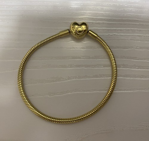Pandora Moments Heart Clasp Snake Chain Bracelet