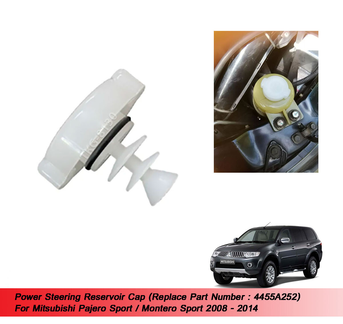 Power Steering Reservoir Cap Fit Mitsubishi Pajero Montero Sport