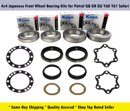 L+R Japanese Front Wheel Bearing Seal Kits for Patrol GQ GR GU Y60 Y61 Safari - Picture 5 of 7