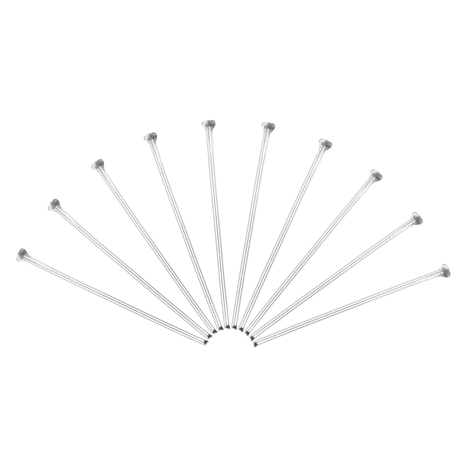 100Pcs Flat Head Pins for Jewelry Making 22mm Stainless Steel 22 Gauge