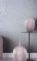 Vliestapete Floral Ranken Ornamente Hellgrau Silber Metallic 82394 (3,44€/1Qm)