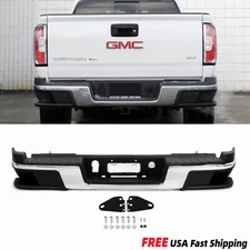 Chrome Rear Step Bumper W/O Sensors For Chevy Colorado GMC Canyon 2015-2022