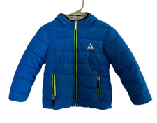 Gerry Quilted Puffer Jacket Kids Juniors Blue Full Zip Hooded Outdoor Size 6