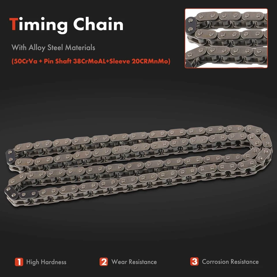 6x Engine Timing Chain Kit for Saturn SC1 SL SL1 1999-2002 SW1 1999 1.9L SOHC - Imagem 4 de 4