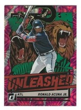 2021 Donruss Unleashed Pink Fireworks Ronald Acuna Jr.