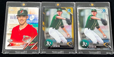 3ct. ZACK ERWIN (RC's) 2016 Bowman Chrome GOLD BLACK  REFRACTOR + Topps Debut RC
