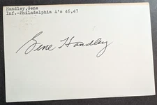 Gene Handley - 1946 Debut Autographed GPC - Deceased 2009
