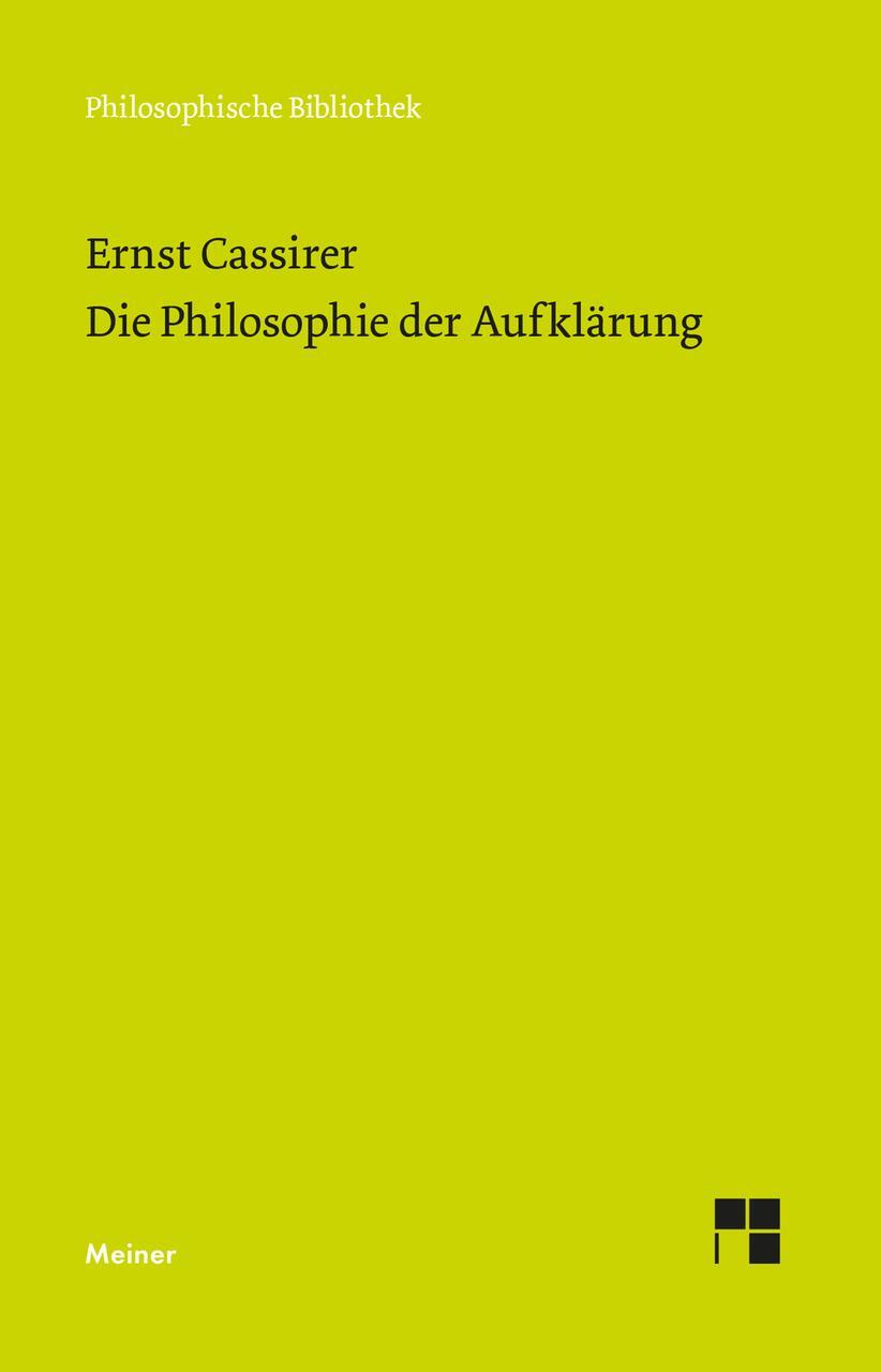 Thumbnail - Cassirer Ernst. Die Philosophie Der Aufklärung. Taschenbuch