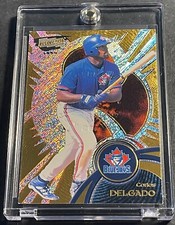 1999 CARLOS DELGADO PACIFIC REVOLUTION PREMIERE DATE GOLD FOIL BLUE JAYS  05 /49