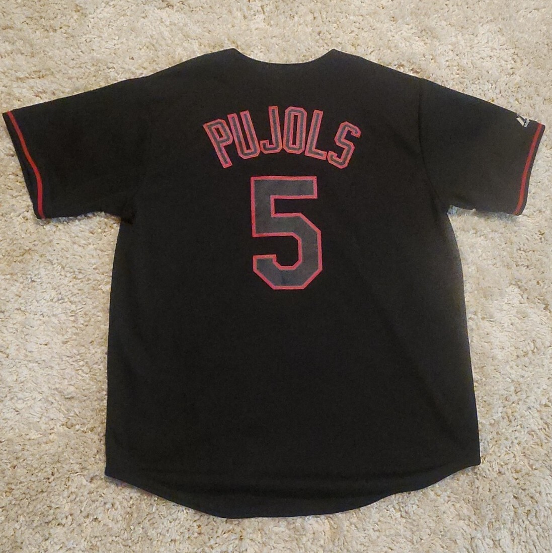 Vintage Majestic MLB St. Louis Cardinals Albert Pujols 5 Black
