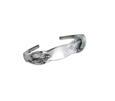 Adjustable Silverplate Spoon Bracelet Vanessa Cuff by Oneida