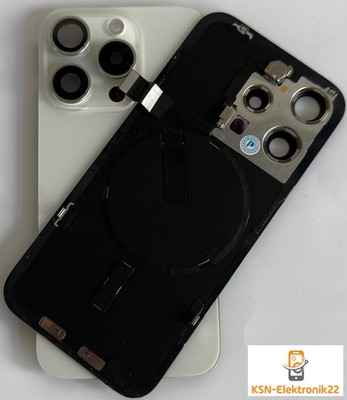 iPhone 15 Pro Weiß 100% Original Apple Pulled Backcover Glas mit Flex !!!