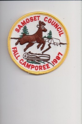 1987 Samoset Council Fall Camporee patch