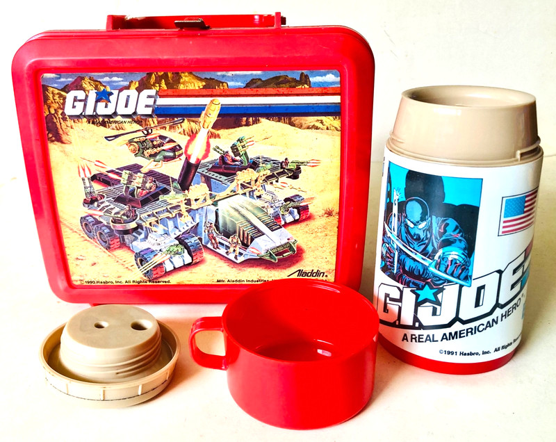 GI Joe Lunchbox With Thermos 1990 by Aladdin