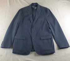 Polo Ralph Lauren Blazer Men 42 R Blue Half Lined Jacket Cotton Stretch Portugal