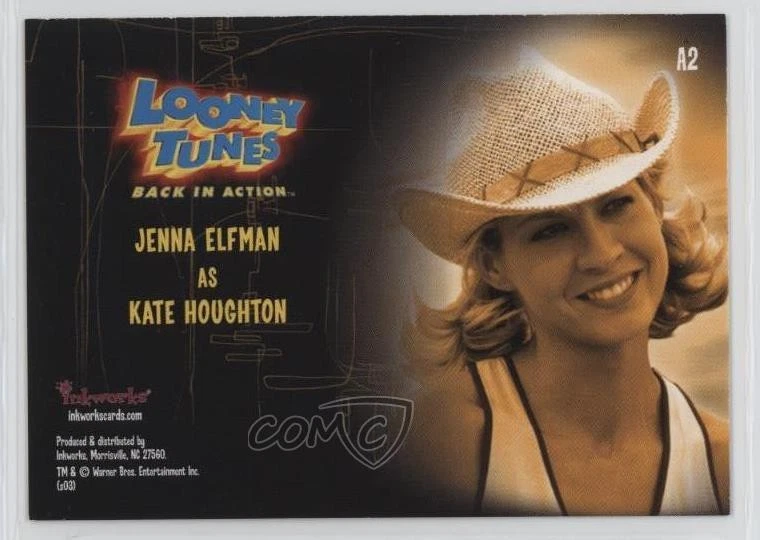 2003 Looney Tunes: Back in Action Jenna Elfman como Kate Houghton #A2 Auto 02ws Foto 2 de 3