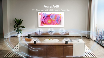 ULTIMEA Aura A40 7.1 Virtual Surround Sound Bar w/ Subwoofer
