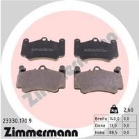 Zimmermann 23330.170.9 Bremsbelagsatz FüR Scheibenbremse Bremsbelagsatz