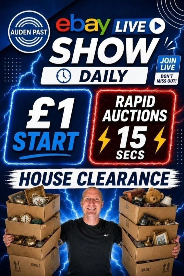 House Clearance LIVE: Fresh Stock, £1 Starts & Hidden Gems.