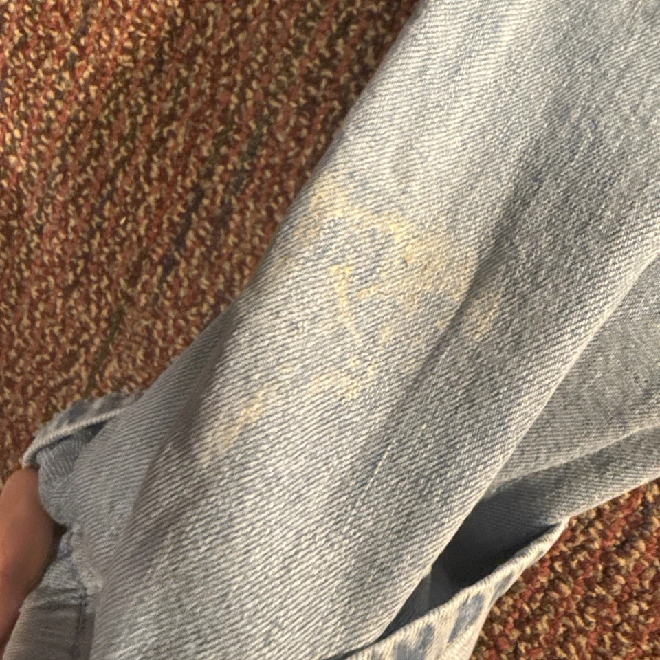 Pantalones de mezclilla Brioni para hombre talla 36x33,5 ribete lavado claro hechos en Italia diseñador Foto 4 de 4