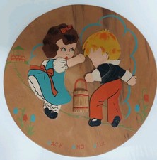 Jack  Jill Nursery Rhyme Handmade Wall Hanging