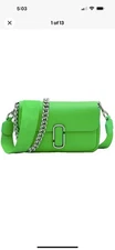 Marc Jacobs The J  Apple Green 3-way Leather Bag New 