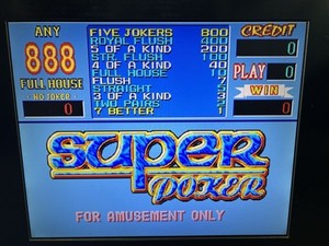 Super Poker by IGS Cherry Master style 8 Line Board
