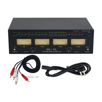 MK-4A 3U 4 VU Meter Display High Performance Level Meter for Audio Amplifier &ex