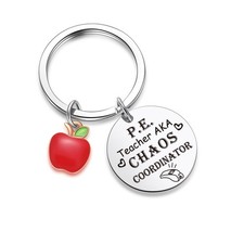 PE Teacher Thank You Keychains Gifts From Student Key Ring Appreciation