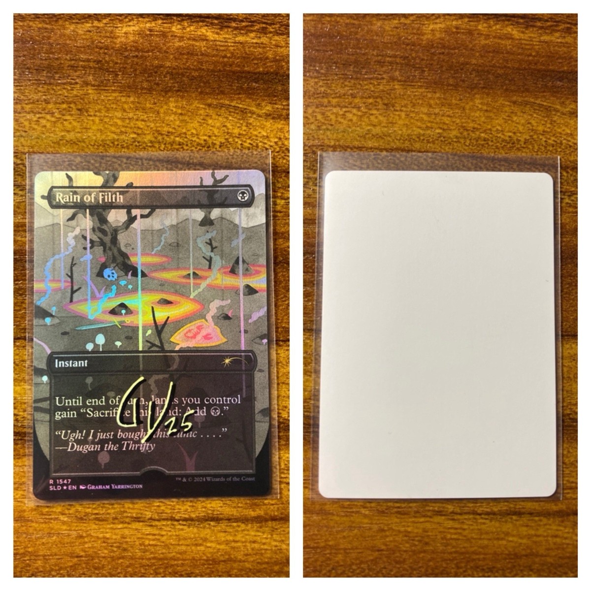 MTG✨Artist Signed RAIN OF FILTH Artist Proof 🌈 FOIL✨SLD
