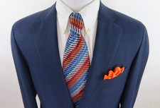 SuitSupply Drago Glen Plaid Sport Coat Mens Wool Slim Fit Blazer Jacket 44 R EUC