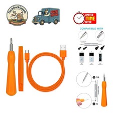 Universal Orange Ring Doorbell Screwdriver with Fast Charge USB Cable Included
