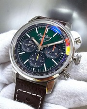 Breitling AB01762A1L1X1 Top Time B01 Ford Mustang 41mm Leather Men's Watch