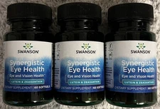 Swanson Synergistic Eye Health Lutein and Zeaxanthin 22 mg 3 X 60 Softgels