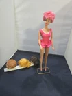 Vintage 1964 MISS BARBIE Doll Plus Wigs Original Swimsuit  Cap