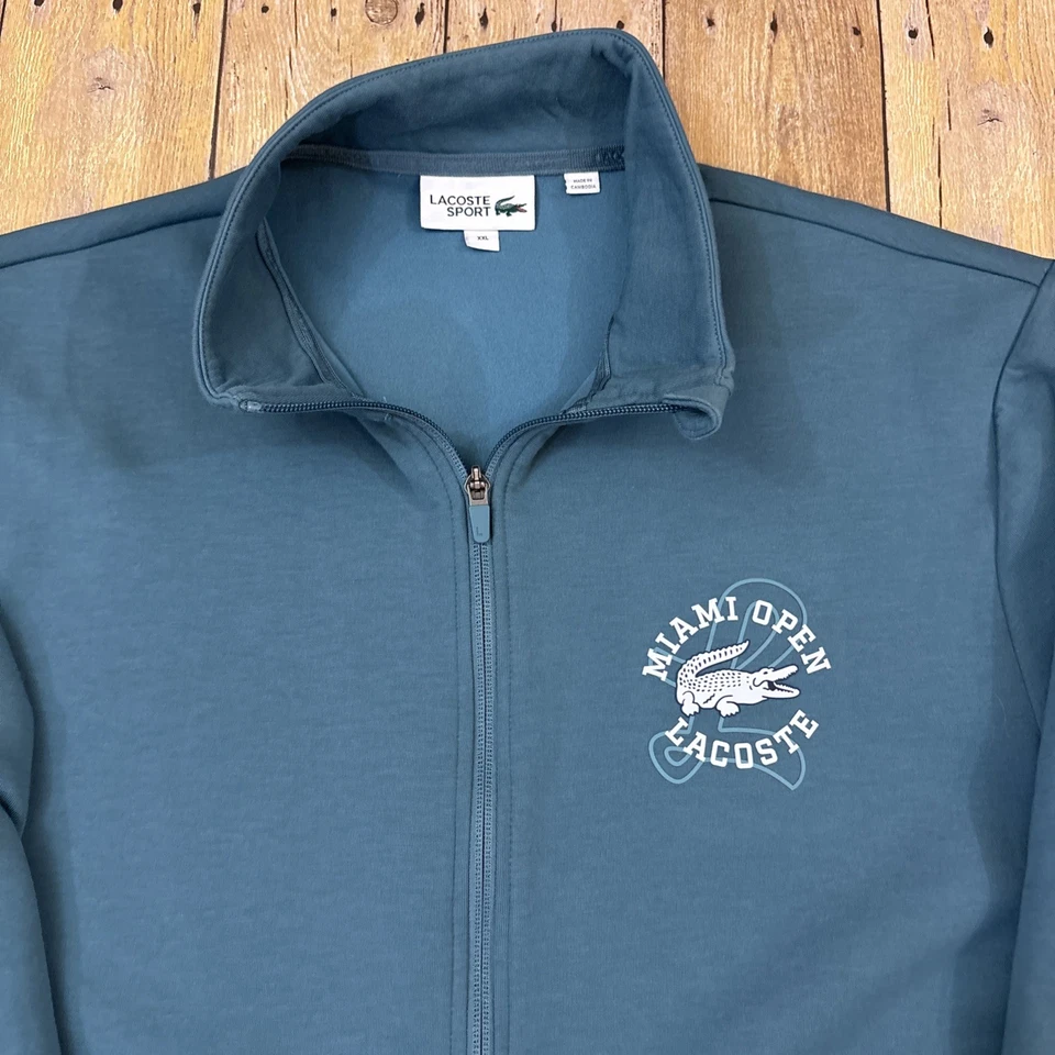 Lacoste Sport Miami Open Tennis Jacket XXL 2XL - Image 3 of 4