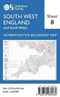 Ordnance Survey - South West England 8 - Sheet Map - G245Z